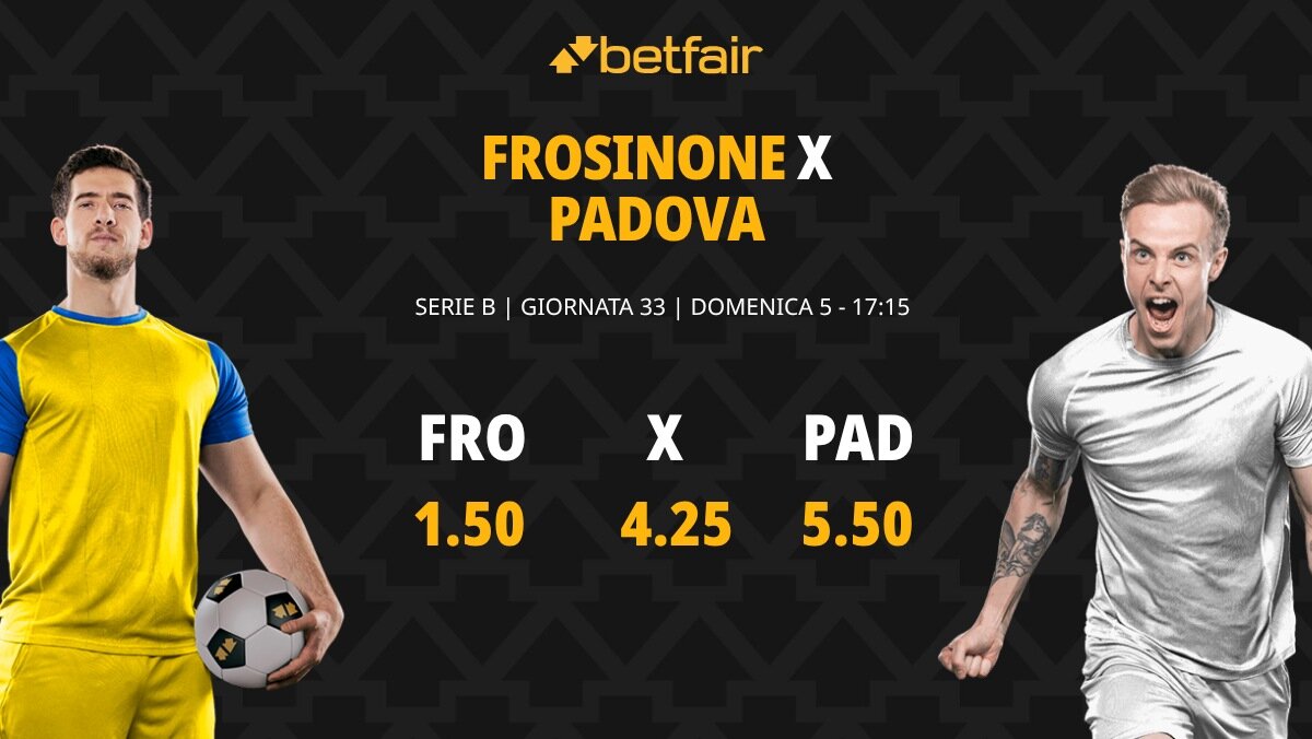 Frosinone-Padova: le quote, il nostro pronostico e le probabili ...