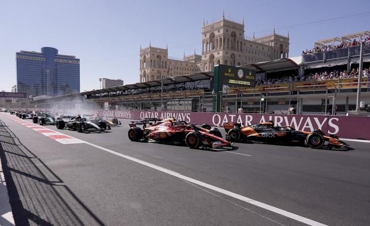 La griglia di partenza del Gran Premio dell'Azerbaigian sul circuito di Baku