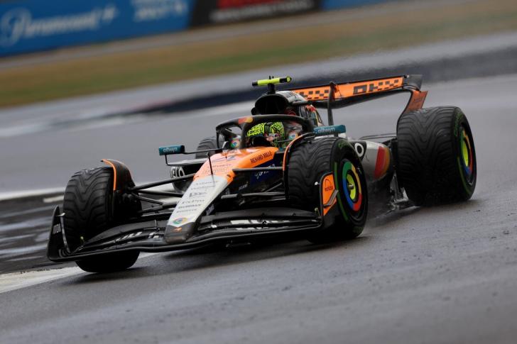 La McLaren di Lando Norris